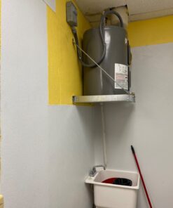 HoldRite QuickStand Wall Mounted Water Heater Platform, Up to 20 Gallons, Hanging, 40-SWHP-W 21-1/4 in. x 21-1/4 in. x 2-1/2 in. Aluminum 13 61TxiAPWxRL