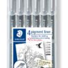 STAEDTLER Pigment Liner Bonus Sketch Set of 6 Liners for the Regular Price of 4(2 free), 308 SB6P Mixed set Black 6 Count (Pack of 1) 25 61Ty9r8kYzL