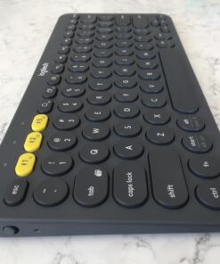 Logitech K380 Pebble Multi-Device Bluetooth Keyboard – Windows, Mac, Chrome OS, Android, iPad, iPhone, Apple TV Compatible – with Flow Cross-Computer Control and Easy-Switch up to 3 Devices –Dark Grey Dark Grey 44 61TyMvBsTXL