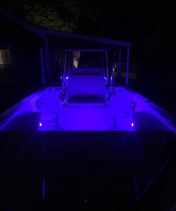 Partsam 4Pcs 1-1/4" Livewell Blue Outdoor Path Garden Yard Stair LED Deck Step Lights Clear Lens, Mini Round Led Boat Lights 12V Interior Exterior Under Water IP68 30 61TyOK9T6L
