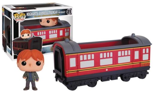 Funko POP Rides: Harry Potter - Hogwarts Express Train car with Ron Weasley Action Figure