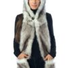 White Wolf Hood Faux Fur Hat with scarfs mittens & paws 3 in 1 by Hatbutik 3 61TzkjlwxKL 2