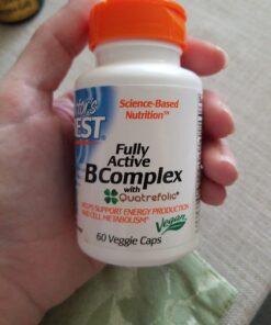 Doctor's Best Fully Active B Complex, Non-GMO, Gluten & Soy Free, Vegan, Supports Energy Production, 30 Count Unflavored 30VC 19 61U Cgz VjL