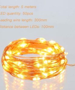 Ariceleo Led Fairy Lights Battery Operated, 1 Pack Mini Battery Powered Copper Wire Starry Fairy Lights for Bedroom, Christmas, Parties, Wedding, Centerpiece, Decoration (5m/16ft Warm White) 18 61U St6YKHL