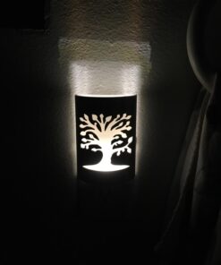 GE CoverLite LED Night Light, Decorative, Plug-In, Smart Dusk-to-Dawn Sensor, Home Décor, Ideal for Bedroom, Bathroom, Kitchen, Hallway, 1 Pack, 29846, Oil Rubbed Bronze | Tree of Life Oil Rubbed Bronze - Tree of Life 36 61U01jkdynL