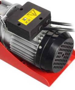 Partsam 440Lbs Lift Electric Hoist Crane Remote Control Power System, 110V Electric Hoist Zinc-Plated Steel Wire Overhead Crane Garage Ceiling Pulley Winch w/Straps (w/Emergency Stop Switch) 38 61U0ijX7NPL