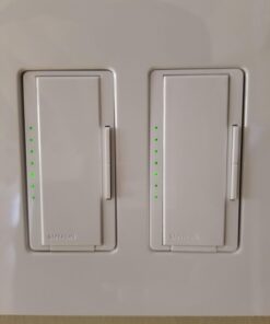 Lutron Claro 2 Gang Decorator/Rocker Wallplate, Gloss, White (1-Pack) | CW-2-WH 1 Pack 29 61U3 BJxtlL 1