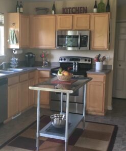 GRIDMANN Stainless Steel Work Table 48 x 24 Inches, NSF Commercial Kitchen Prep Table with Under Shelf for Restaurant and Home 48 in Long x 24 in Deep 38 61U34mZkzoL