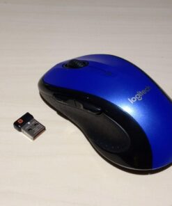 Logitech M510 Wireless Computer Mouse – Comfortable Shape with USB Unifying Receiver, with Back/Forward Buttons and Side-to-Side Scrolling, Blue Dark Blue 47 61U35IZqEyL