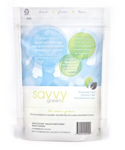 Savvy Green 108 Standard Wash Fragrance Free, Eco Clean Laundry Detergent Powder, 2.73 Lbs 11 61U3BjWDhQL