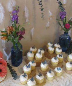 Sugar Robot Inc. Edible Butterflies Small Premium Crafted Made in the USA Cake and Cupcake Toppers, Decoration (Blue) Blue 36 61U53IHa1L