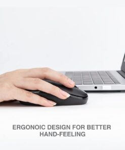 Rii Wireless Mouse RM700 2.4G Silent Mouse with USB Receiver for Laptop,PC,Mac,Chromebook,Windows (Black) black 10 61U6m8VruML