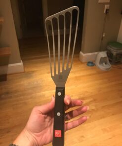 WÜSTHOF Gourmet 6.5" Offset Slotted Spatula,Silver/Black 13 61U75Rjlj0L