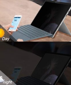 FILMEXT for Microsoft Surface Go 10 inch 1th Generations Fully Removable Privacy Screen Protector Filter, Anti-Spy Anti-Glare Feature Makes (for Surface Go Privacy Screen Protector) 10 61U7Zqo4cgL