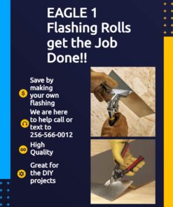 EAGLE 1: 26 Gauge General Use or Roofing Flashing Rolls - DIY or Contractors (Copper, 4 in x 10 FT) Copper 4"x120" 14 61U85UkUA3L