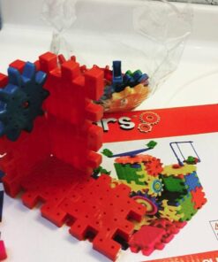 Krazy Gears Gear Building Toy Set - Interlocking Learning Blocks - Motorized Spinning Gears - 81 Piece Playground Edition 18 61U8pviCAxL