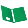 Oxford Twin Pocket Folders with Fasteners, Letter Size, Light Green, 25 per Box (57703) 25-Count