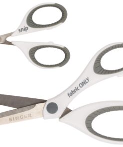 SINGER 07175 Sewing and Detail Scissors Set with Comfort Grip,White,pink 2-Pack 15 61U9EW08R L