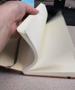 Grid Paper Notebook - Hardcover Classic Notebook with Pen Holder - Thick Premium Paper + Page Dividers Gifts 8.4 x 5.7 In 46 61UAvbTxbEL