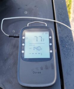 Govee Bluetooth Meat Thermometer, Wireless Meat Thermometer for Smoker Oven, Digital Grill Thermometer with 2 Probes, Timer Mode, Smart LCD Backlight BBQ Thermometer for Cooking Turkey Fish Beef 2 x Probes 53 61UBe GBzL