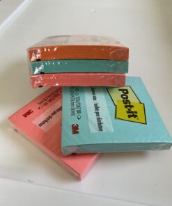 Post-it Super Sticky Notes, 3x3 in, 6 Pads, 2x the Sticking Power, Poptimistic, Bright Colors, Recyclable (622-8SSAN) 18 61UC28RG3HL