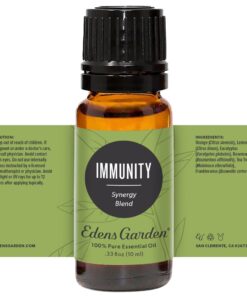 Edens Garden Immunity Essential Oil Synergy Blend, 100% Pure Therapeutic Grade (Undiluted Natural/Homeopathic Aromatherapy Scented Essential Oil Blends) 10 ml 10 ml (.33 fl oz) 17 61UDxU46YeL