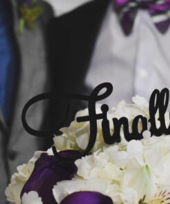 Finally Cake Topper-Engagement Wedding Anniversary Decoration Cake Topper Black 13 61UFrS3KRL