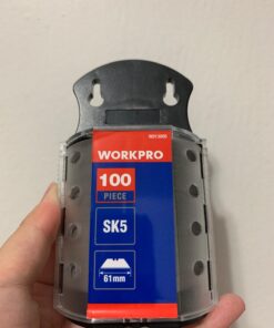 WORKPRO Utility Knife Blades, SK5 Steel, 100-Pack with Dispenser 100 Pack 28 61UJL mMW L