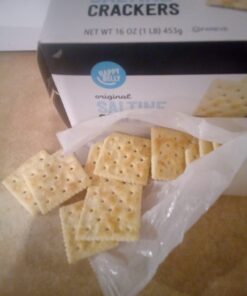 Amazon Fresh - Original Saltine Crackers, 16 oz (Previously Happy Belly, Packaging May Vary) 33 61UJuO9VFL