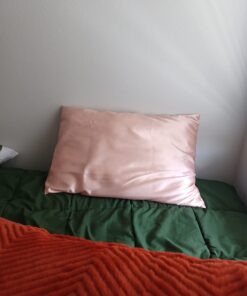 BEDELITE Satin Silk Pillowcase for Hair and Skin, Coral Pillow Cases Standard Size Set of 2 Pack, Super Soft Pillow Case with Envelope Closure (20x26 Inches) Standard (20" x 26") 33 61UL8OkM3lL