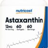 Nutricost Astaxanthin 12mg, 60 Softgels - Non-GMO and Gluten Free (2 Month Supply) 60 Count (Pack of 1) 7 61ULXflcEL