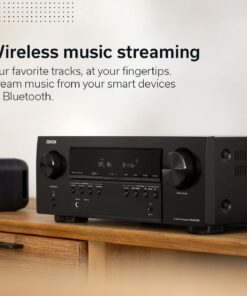 Denon AVR-S570BT 5.2 Channel AV Receiver - 8K Ultra HD Audio & Video, Enhanced Gaming Experience, Wireless Streaming via Built-in Bluetooth, (4) 8K HDMI Inputs, Supports eARC, HD Setup Assistant Black 23 61UMtUfnn9L