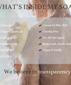 AROMAVITA Facial Acne Control Soap - Oregano Oil and Argan Oil Soap - Natural Cleansing Face Wash - Topical Skin Cleanser Soap 18 61UNGMALo4L 1