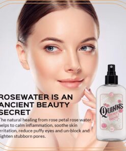 Quinn’s Rose Water - Hydrating Facial Toner Spray, Rosewater Spray Toner & Conditioner, Facial Spray Hydrating Rose Water Toner, Rose Water for Hair, Skin & Face Mist, 8 Ounce 15 61UOSzUNyL