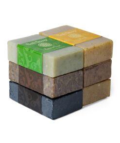 Bali Soap - Orange Collection - Natural Soap Bar Gift Set, Face Soap or Body Soap, 6 pc Variety Soap Pack (Passion Fruit, Sandalwood, Mango, Cinnamon, Plumeria, Bamboo Charcoal) 3.5 Oz each Mango, Cinnamon, Sandalwood, Frangipani, Charcoal 11 61US1cHzgSL