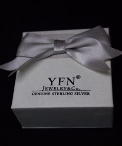 YFN Wolf Pendant Necklace 925 Sterling Silver Cubic Zirconial Wolf Moon Necklace 18" Birthday Day Jewelry for Girlfriend Wife Black Cz Wolf Necklace 21 61USFAPijWL