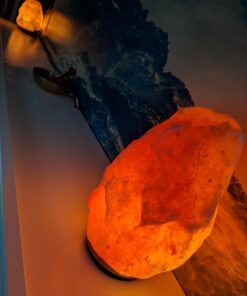 Himalayan Glow HS-1003 Himalayan Hand Carved Crystal Salt Lamp with Wooden Base, 6-7 LBS, Pink 70 61UTVSO8IfL