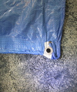 Grizzly Tarps by B-Air 8' x 10' Large Multi-Purpose Waterproof Heavy Duty Poly Tarp with Grommets Every 36", 8x8 Weave, 5 Mil Thick, for Home, Boats, Cars, Camping, Protective Cover, Blue 8' x 10' 51 61UUORk67PL