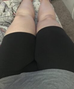 Just My Size Plus Size Women's Stretch Jersey Bike Shorts, Pull-On Bike Shorts, 9" 1X Black 24 61UUQOtt8aL