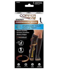 Copper Fit Energy Compression Knee High Socks Black Large/X-Large (Pack of 2) 9 61UUqKXo1 L