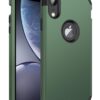 BENTOBEN iPhone XR Cases, iPhone XR Phone Case, 3 in 1 Heavy Duty Rugged Hybrid Solid Hard PC Cover Soft Silicone Bumper Impact Resistant Shockproof Protective Case for iPhone XR 6.1", Dark Green