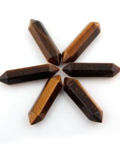 Hexagonal 30pcs Bullet Shape Healing Pointed Chakra Beads Crystal DIY Stone Beads Randow Color for Pendant Necklace Jewelry Making 16 61UV9miKLL