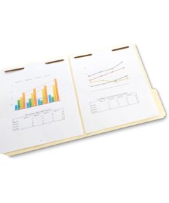 Alternative view of Amazon Basics Manila File Folders with Fasteners, Letter Size, 50-Pack, Beige