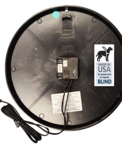 THE CHICAGO LIGHTHOUSE Electric Clock with White Dial, 14-1/2-Inch, Black Frame (67801103) 10 61UYhmPeZKL