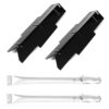 Hisencn Grill Replacement Parts for Dyna Glo DGH353CRP DGC350CNP-D DGF350CSP-D Grill, 2 PCS Heats Tents Heat Plates - Porcelain Steel, 2 PCS Straight Burner PipeTubes Repair Kit - Stainless Steel 2 Silver Burber + 2 Black Heat Tent 29 61UdQ22MzhL