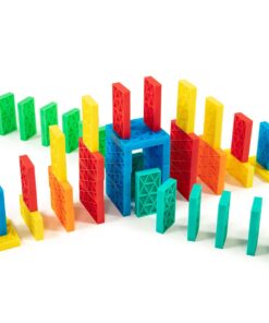 Bulk Dominoes Kinetic Domino Kit | Dominoes Set, STEM STEAM Small Toys, Family Games for Kids, Kids Toys and Games, Building, Toppling, Chain Reaction Sets (68pc) Explorer 68pc 10 61UgTn5T0nL