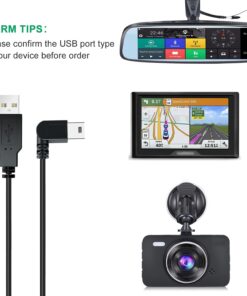 Alternative view of YQMAJIM Charging Power Cable for Dash Cam, (11.5 Ft) USB 2.0 to Mini USB Car Vehicle Power Charger Adapter Cord for Garmin Nuvi GPS、Rearview Mirror Cam、Backup Camera 11.5 Ft