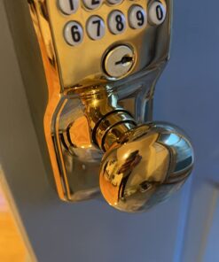 SCHLAGE FE575 PLY 626 ELA Plymouth Keypad Entry with Auto-Lock and Elan Levers, Brushed Chrome Satin Chrome Elan Lever Plymouth Trim 36 61Ul1tqdSbL