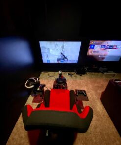 OpenWheeler Advanced Racing Simulator Seat Driving Simulator Gaming Chair with Gear Shift Mount Red 30 61UlHCTxamL