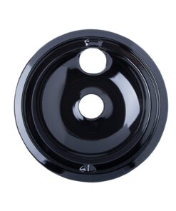 Range Kleen P119204XN 4 Pack Style B Black Porcelain Drip Bowls 2 Small 6 Inch and 2 Large 8 Inch 24 61UmZr6kcEL